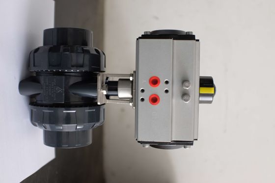 Aluminum Alloy Scotch Yoke Pneumatic Actuator with 90 Degrees Rotation Angle Compliant with ISO5211 And DIN3337 Standards