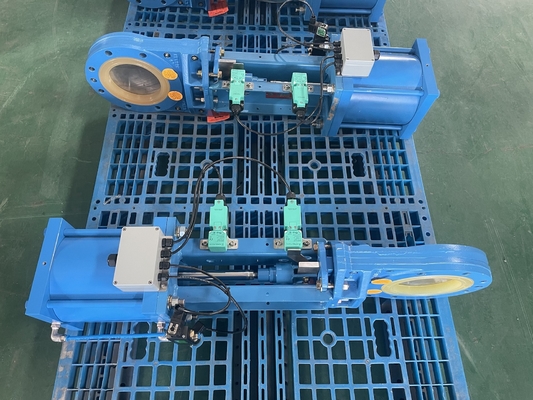 Attuatore pneumatico delle valvole delle condotte in ghisa Pneumatico On Off Valve / Two Way Pneumatic Valve Heavy Duty Type