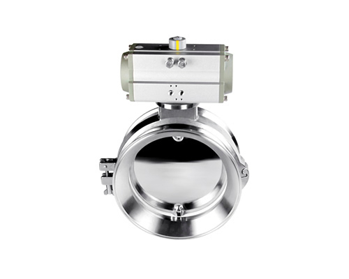 Valvola a farfalla pneumatica orizzontale tipo wafer da 1 a 10 pollici