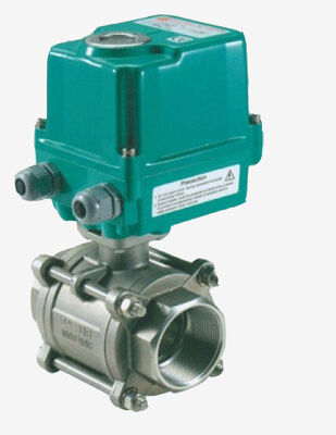 Valvola a sfera a sfera elettrica con coppia di uscita 60Nm, involucro IP67 e alloggiamento in lega di alluminio per applicazioni di valvole motorizzate