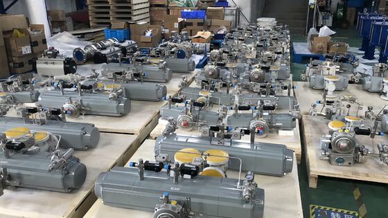 Pacchetto valvola a sfera pneumatica automatica a 2 vie per controllo del flusso di dosaggio batch preciso