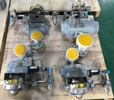 Pacchetto valvola a sfera pneumatica automatica a 2 vie per controllo del flusso di dosaggio batch preciso