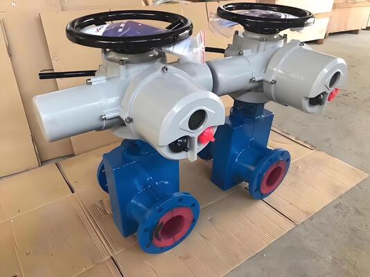 Valvole a pinza azionate elettricamente ad alte prestazioni su misura per il controllo delle condotte anti-intasamento di fanghi