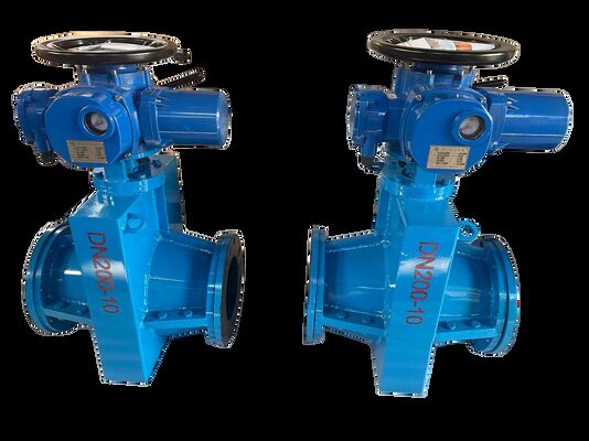 Soluzione di valvola elettrica a pinza dotata di posizionatore elettro-pneumatico intelligente per il flusso di fanghi minerari