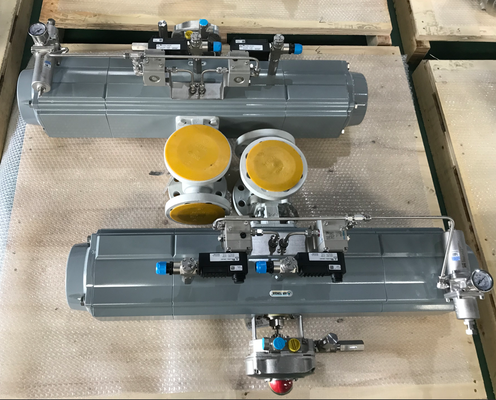 0.1-0.5 secondi Tempo di risposta Attuatore pneumatico 3 posizioni con coppia da 10 a 500 Nm e montaggio standard NAMUR