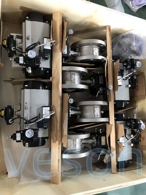 0.1-0.5 secondi Tempo di risposta Attuatore pneumatico 3 posizioni con coppia da 10 a 500 Nm e montaggio standard NAMUR