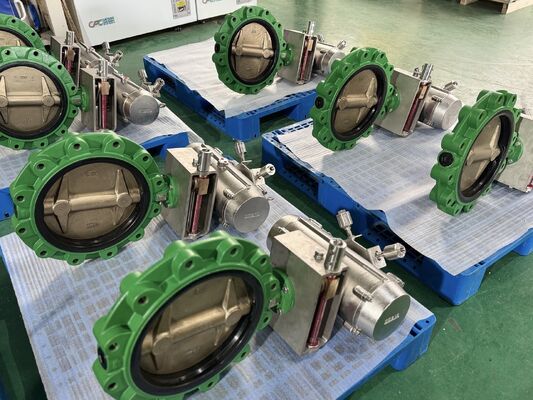 Valvola a farfalla a tripla offset ad alte prestazioni con sedile in metallo, durata prolungata, perdita zero