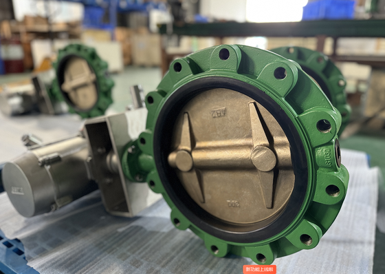 12 pollici ANSI 150 lb Lug Butterfly Valve Precision configurato con NBR Sedile Remote Valve Operation