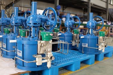 Attuatore di azionamento pneumatico lineare che automatizza la maggior parte dei tipi di valvola a base ascendente