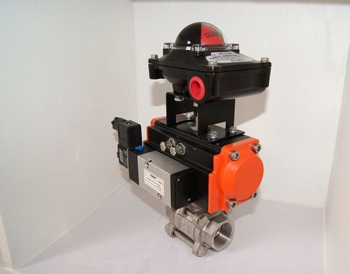 Attuatore pneumatico delle valvole delle condotte in ghisa Pneumatico On Off Valve / Two Way Pneumatic Valve Heavy Duty Type