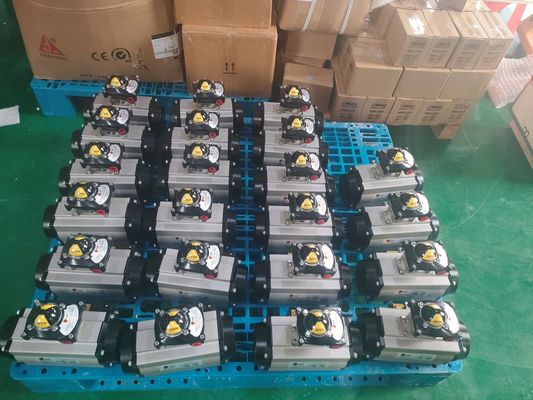 Attuatore pneumatico delle valvole delle condotte in ghisa Pneumatico On Off Valve / Two Way Pneumatic Valve Heavy Duty Type
