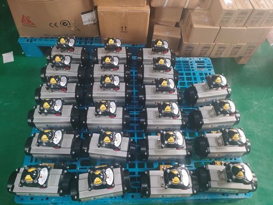 Attuatore pneumatico delle valvole delle condotte in ghisa Pneumatico On Off Valve / Two Way Pneumatic Valve Heavy Duty Type