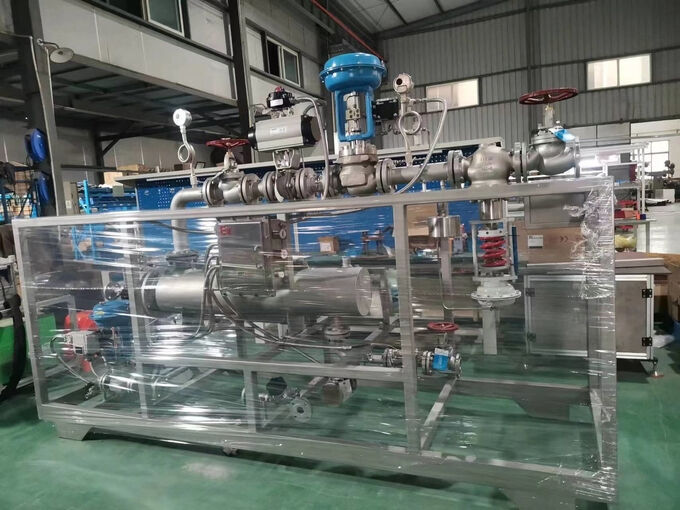 Valvola montata su skid con coppia attuatore 830 71753nm e materiale corpo in acciaio al carbonio, acciaio cromo-molibdeno, acciaio inossidabile per collettori di valvole di riduzione della pressione