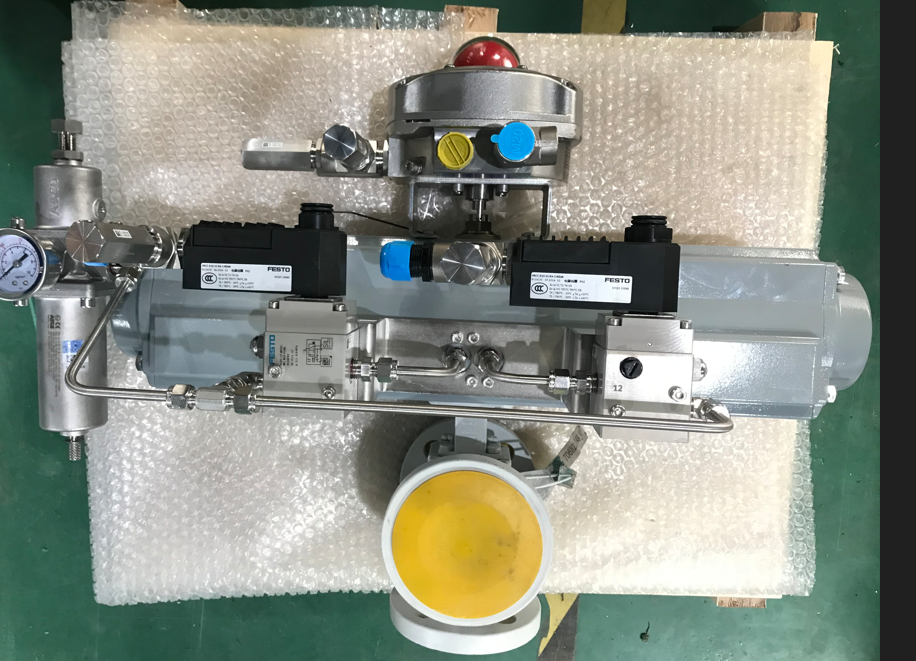 Valvola a sfera pneumatica di chiusura a 3 posizioni con protezione anti-acqua a martello