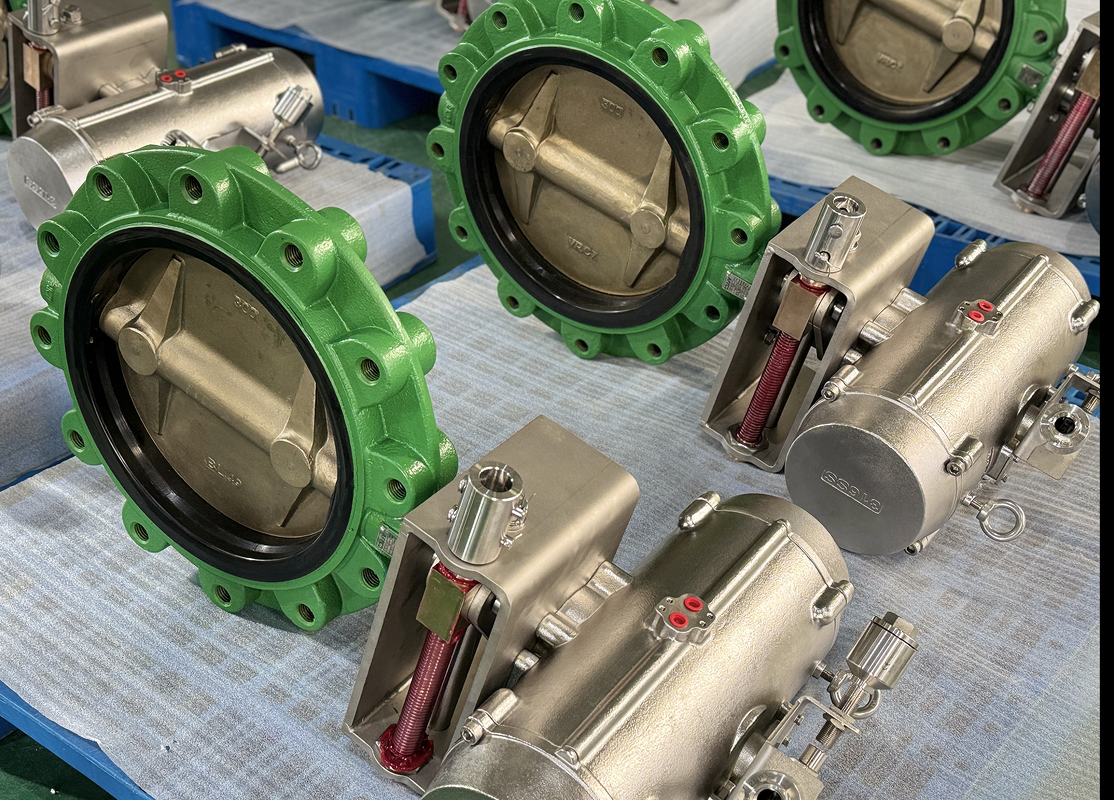 12 pollici ANSI 150 lb Lug Butterfly Valve Precision configurato con NBR Sedile Remote Valve Operation
