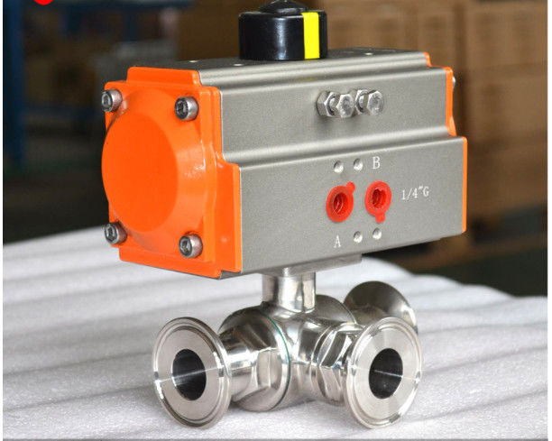 Scotch Yoke Pneumatic Actuator with 90 Degrees Rotation Angle Alloy Steel Slide Block and 2-8 Bar Operating Pressure