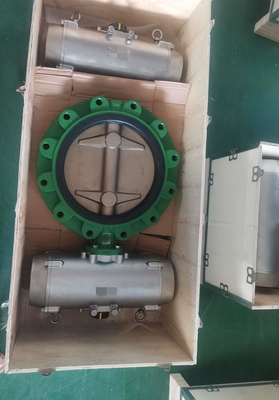 SS316 ha attivato l'allume Brz della valvola a farfalla placca pneumatico per Marine Rig