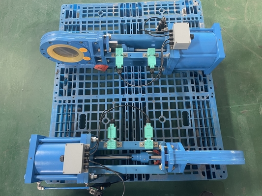 Attuatore pneumatico delle valvole delle condotte in ghisa Pneumatico On Off Valve / Two Way Pneumatic Valve Heavy Duty Type