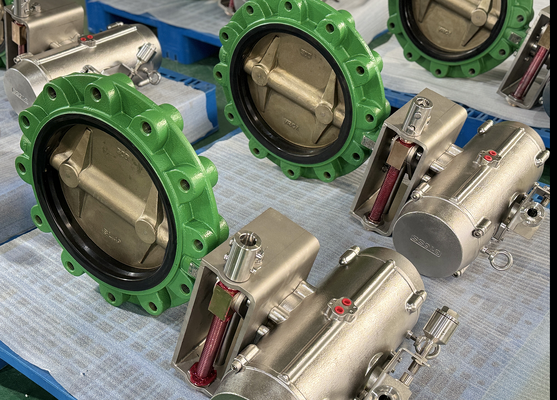 12 pollici ANSI 150 lb Lug Butterfly Valve Precision configurato con NBR Sedile Remote Valve Operation