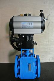 PN10 valvola ceramica del controllo aereo pneumatico delle valvole a sfera DN25
