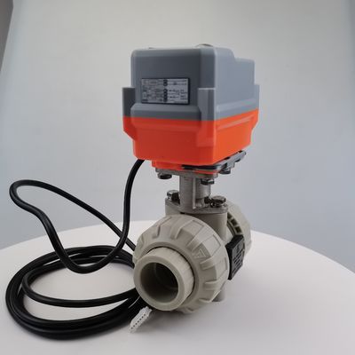 valvola attivata elettrica del motore di resistenza all'usura della valvola a sfera di 1.6MPa PPH UPVC mini
