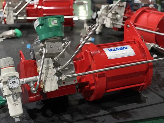 Valvole scozzesi sostitute di Yoke Pneumatic Actuator Rotary For del doppio del ghisa